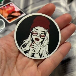 Beautiful Woman Smoking Magnet